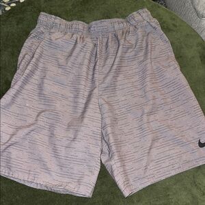 Nike Gray Athletic Shorts with Elastic Waistband